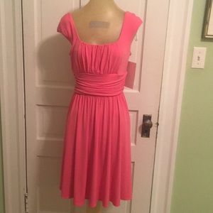 Boston Proper pink rose sleeveless dress